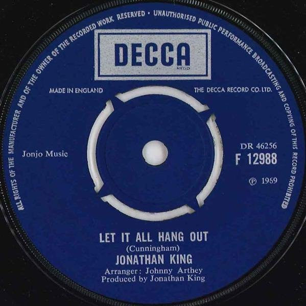 Jonathan King : Let It All Hang Out (7", Single)