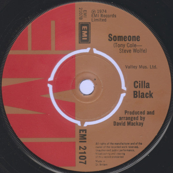 Cilla Black : Baby We Can't Go Wrong (7")