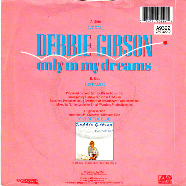 Debbie Gibson : Only In My Dreams (7", Single, RE, Sil)