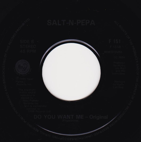 Salt 'N' Pepa : Do You Want Me (7", Jukebox)