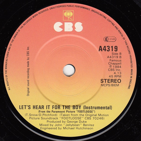 Deniece Williams : Let's Hear It For The Boy (7", Single, Pap)