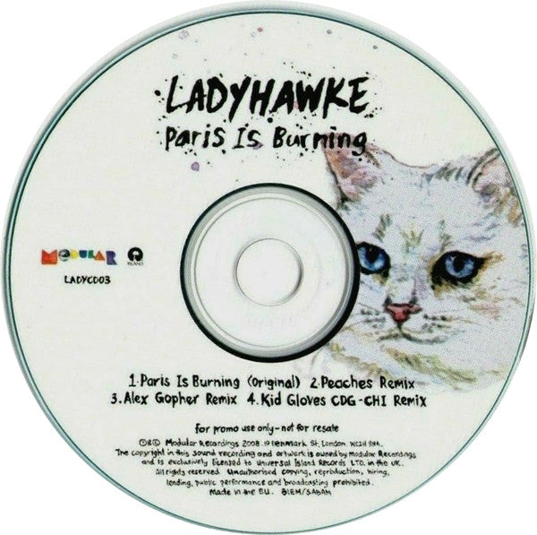Ladyhawke : Paris Is Burning (CDr, Promo)