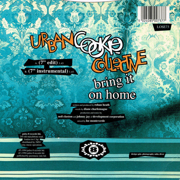 Urban Cookie Collective : Bring It On Home (7", Single)