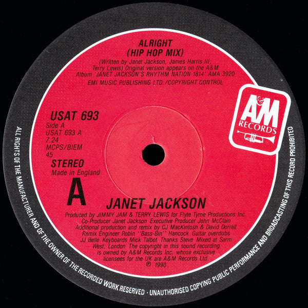 Janet Jackson : Alright (12")