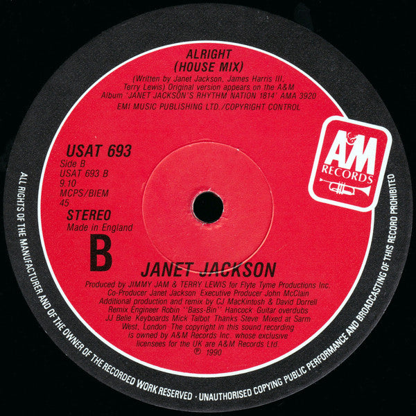 Janet Jackson : Alright (12")