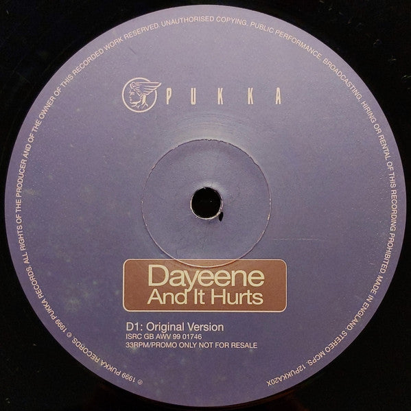 DaYeene : And It Hurts (2x12", Promo)