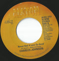 Charles Johnson : Baby I Cried, Cried, Cried / Never Had A Love So Good (7", RE)