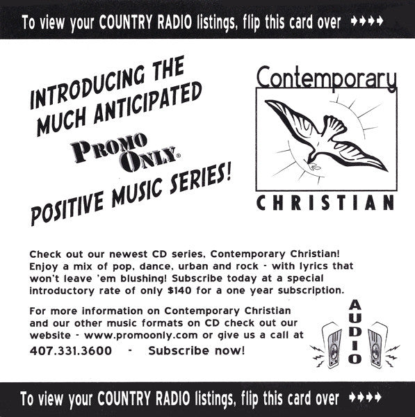 Various : Promo Only Country Radio: April 2002 (CD, Comp, Promo)
