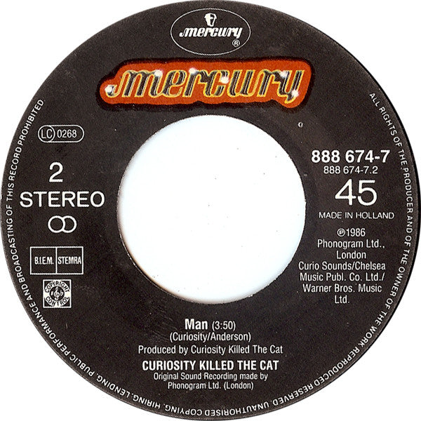 Curiosity Killed The Cat : Misfit (7", Single)