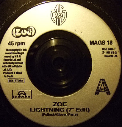 Zoë : Lightning (7", Single)