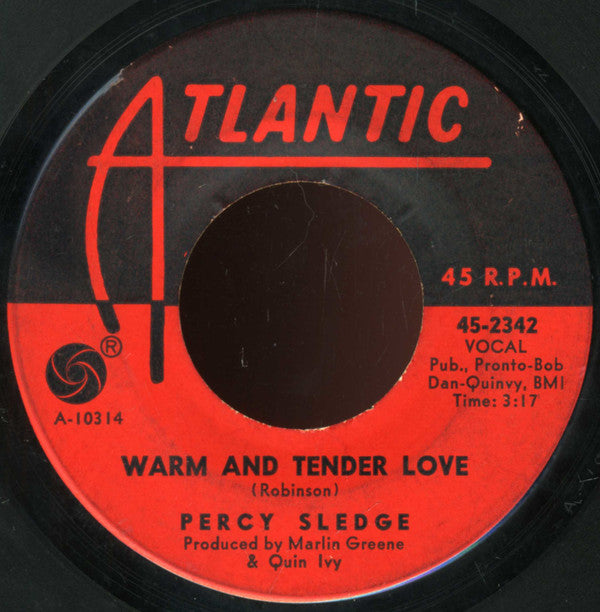 Percy Sledge : Warm And Tender Love / Sugar Puddin' (7")