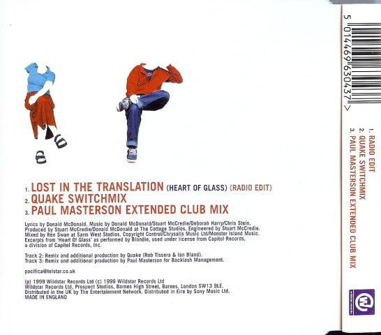 Pacifica (2) : Lost In The Translation (CD, Single)