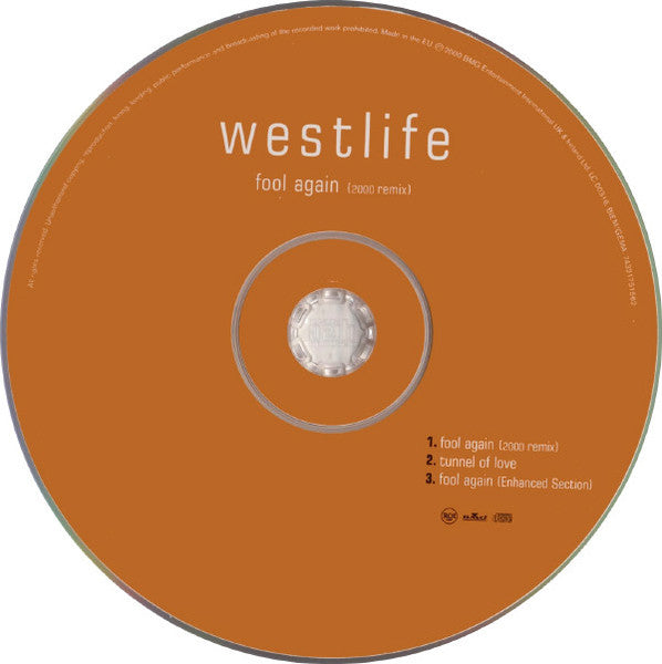 Westlife : Fool Again (2000 Remix) (CD, Single, Enh)
