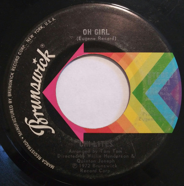 The Chi-lites : Oh Girl / Being In Love (7", Single, San)