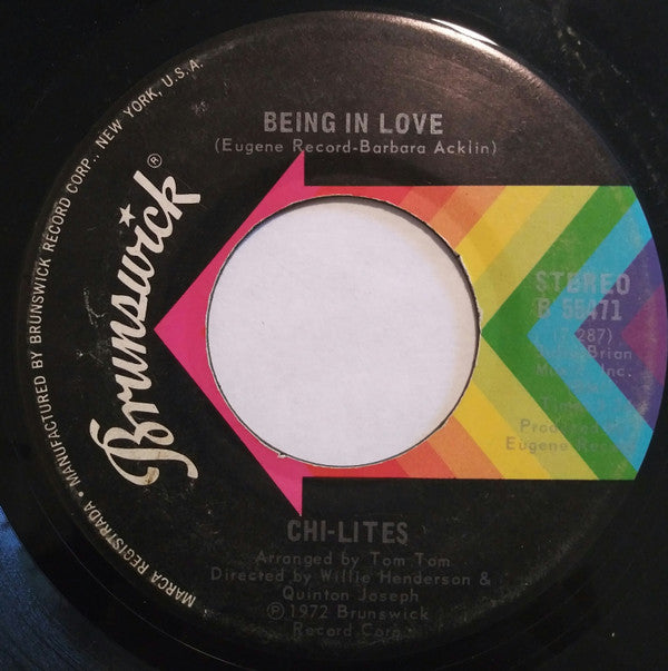 The Chi-lites : Oh Girl / Being In Love (7", Single, San)