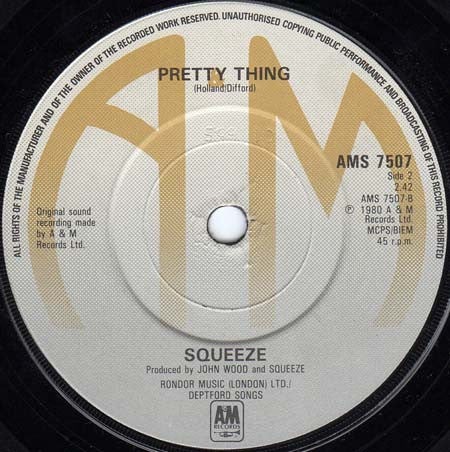 Squeeze (2) : Another Nail In My Heart (7", Single)