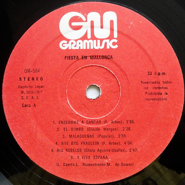 Various : Fiesta En Mallorca (LP, Comp)