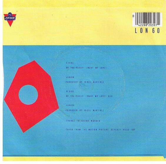 Junior (2) : Do You Really (Want My Love) (7", Single)
