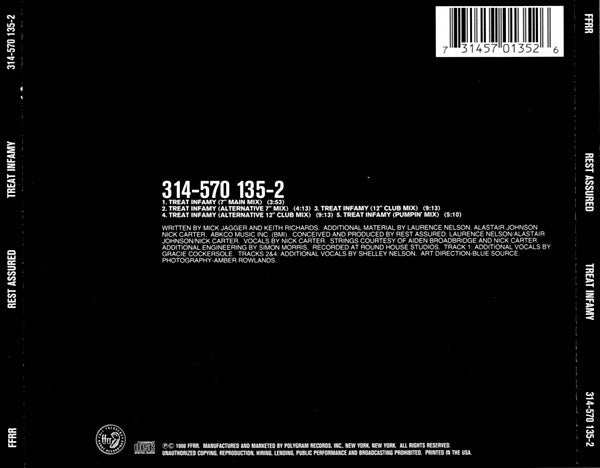 Rest Assured : Treat Infamy (CD, Single)