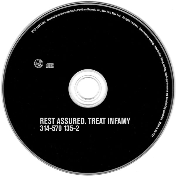 Rest Assured : Treat Infamy (CD, Single)