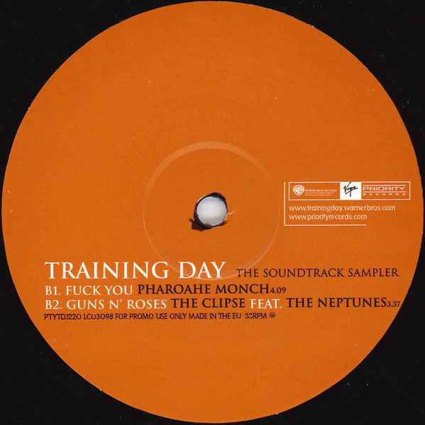 Various : Training Day (The Soundtrack Sampler) (12", Promo, Smplr)