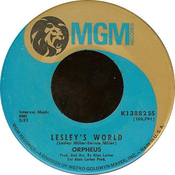 Orpheus (5) : Can't Find The Time / Lesley's World (7", RP, Sat)