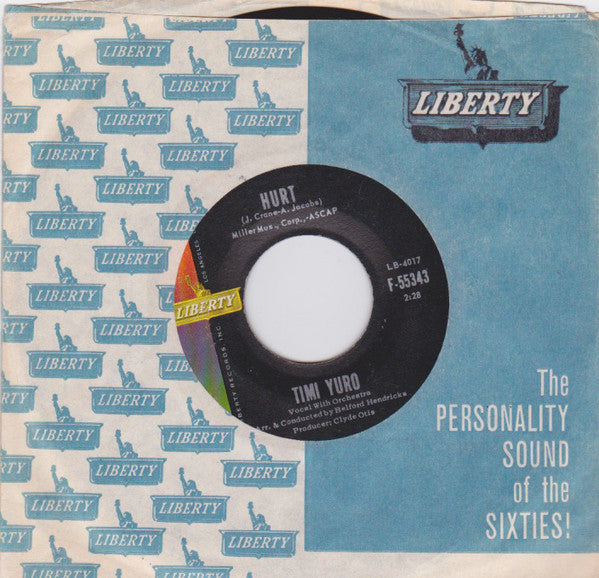 Timi Yuro : Hurt / I Apologize (7", Single, Roc)