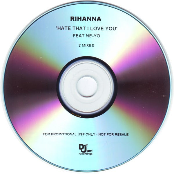Rihanna : Hate That I Love You (CDr, Single, Promo)