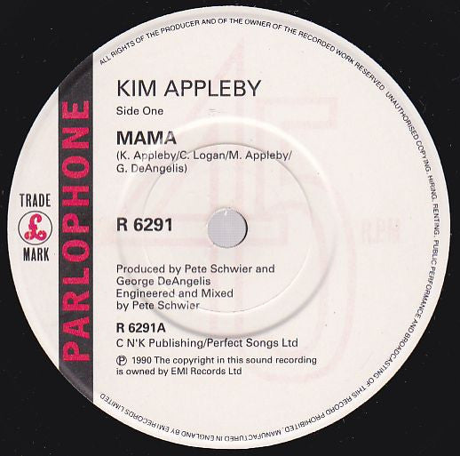 Kim Appleby : Mama (7", Single, Car)