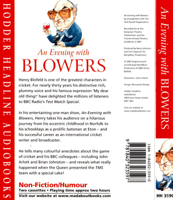 Henry Blofeld : An Evening With Blowers (2xCass)