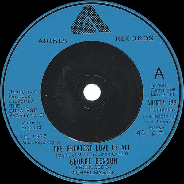George Benson / Michael Masser : The Greatest Love Of All / Ali's Theme (7")