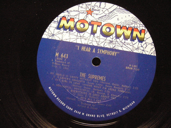 The Supremes : I Hear A Symphony (LP, Album, Mono)
