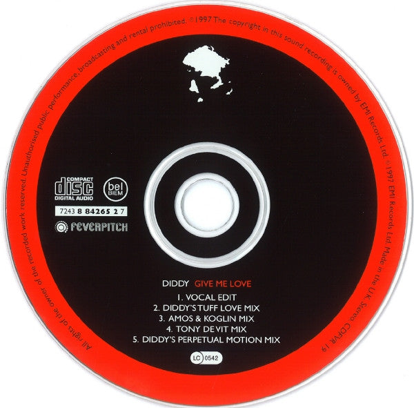 Diddy : Give Me Love (CD, Single)