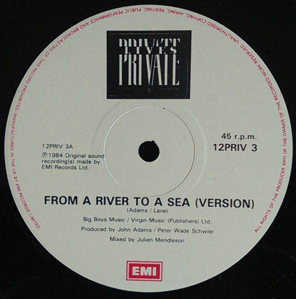 Private Lives : From A River To A Sea (12")