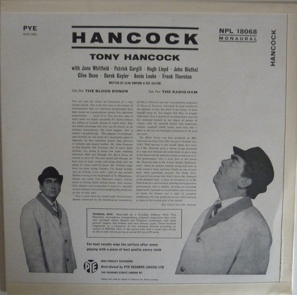 Tony Hancock : The Blood Donor / The Radio Ham (LP, Mono)