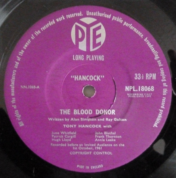 Tony Hancock : The Blood Donor / The Radio Ham (LP, Mono)