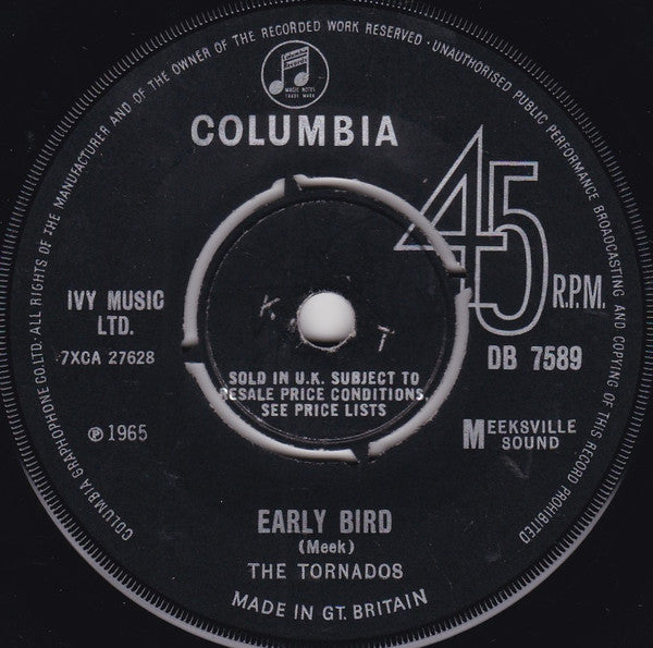 The Tornados : Early Bird (7", Single, Mono)