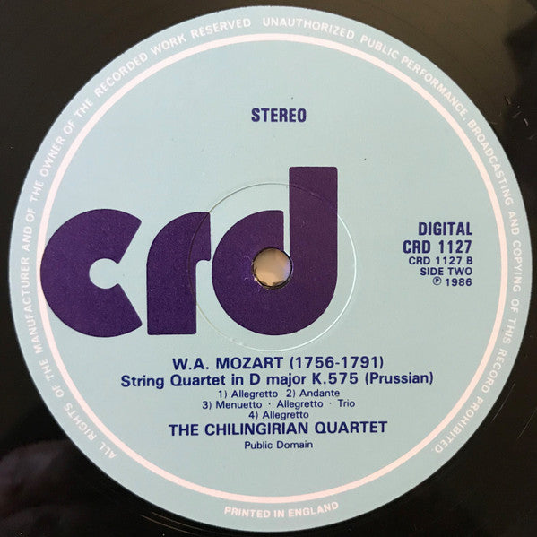 Wolfgang Amadeus Mozart, Chilingirian String Quartet : The Last Four String Quartets · 'Hoffmeister' and 'Prussian' · K.499, 575, 589 and 590 (2xLP, Album, Gat)