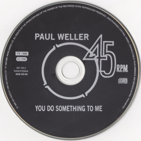 Paul Weller : You Do Something To Me (CD, Single, Dig)