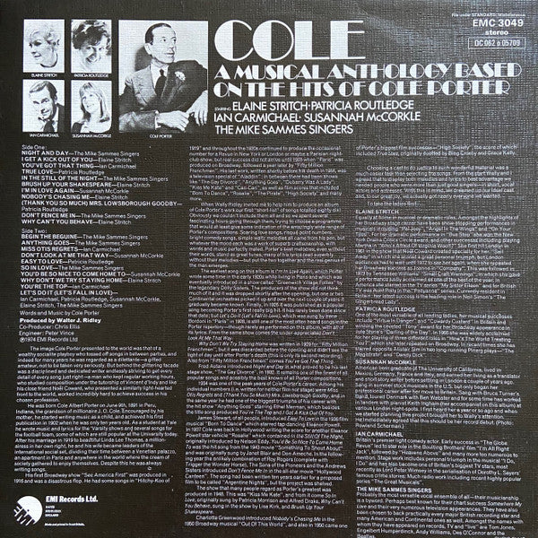 Various : Cole: A Musical Anthology Based On The Hits Of Cole Porter (LP, Album)