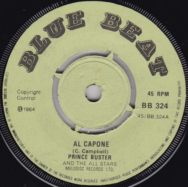 Prince Buster's All Stars : Al Capone (7", RP, 4 P)