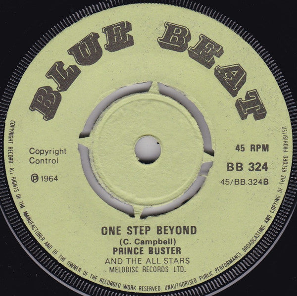 Prince Buster's All Stars : Al Capone (7", RP, 4 P)