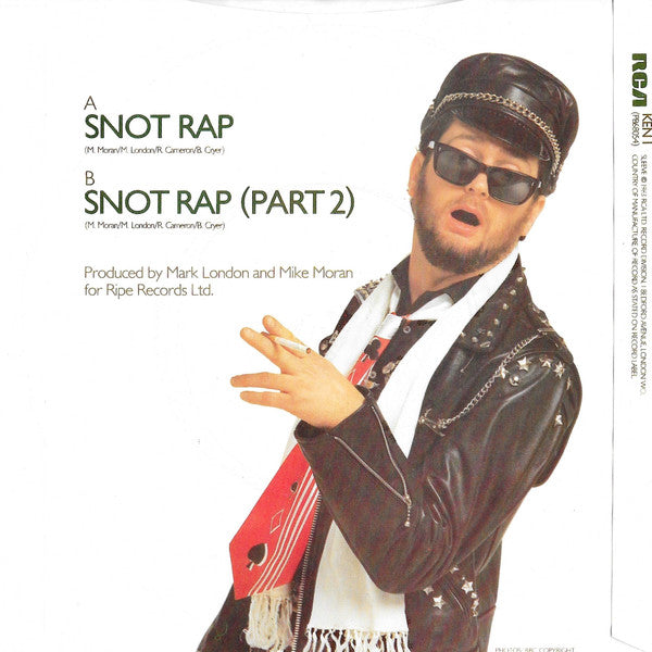 Kenny Everett : Snot Rap (7", Kno)