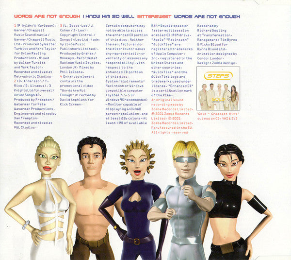 Steps : Words Are Not Enough / I Know Him So Well (CD, Single, Enh)