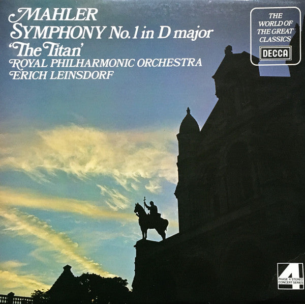 Gustav Mahler – Erich Leinsdorf, Royal Philharmonic Orchestra : Symphony No.1 In D Major (LP, RE)