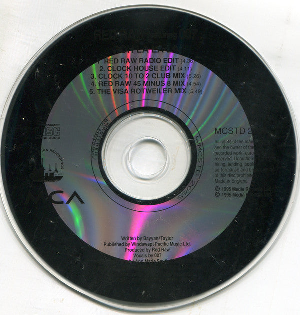 Red Raw Featuring 007 (6) : Ooh La La La (CD, Single)