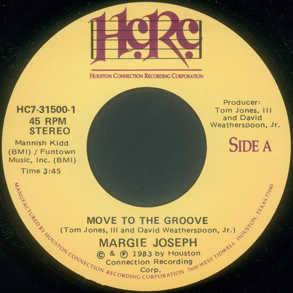 Margie Joseph : Move To The Groove (7")
