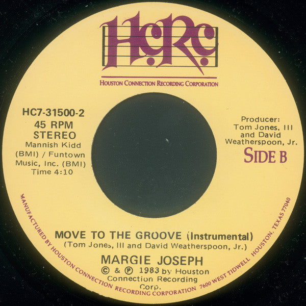 Margie Joseph : Move To The Groove (7")