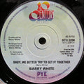 Barry White : Baby, We Better Try To Get It Together (7", Single, Pap)