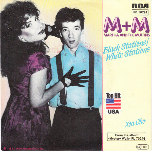 M + M : Black Stations / White Stations (7", Single)